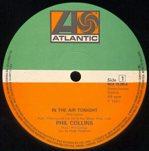 Phil Collins > In The Air Tonight